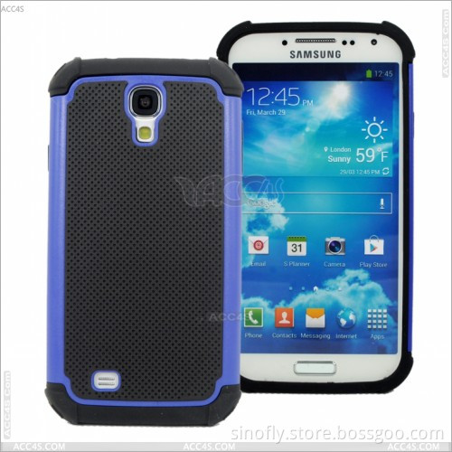 3 in 1 Mesh PC + Silicone Case Cover for Samsung Galaxy S4/ I9500
